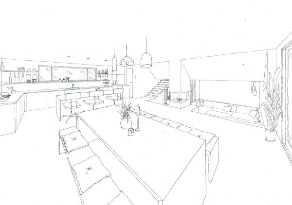 Innenperspektive Wohnraum