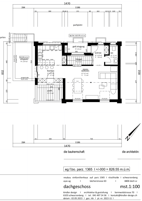 projekt dachgeschoss 100