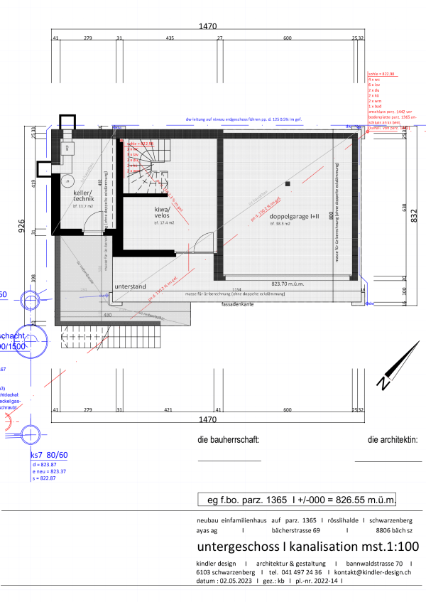 projekt untergeschoss 100